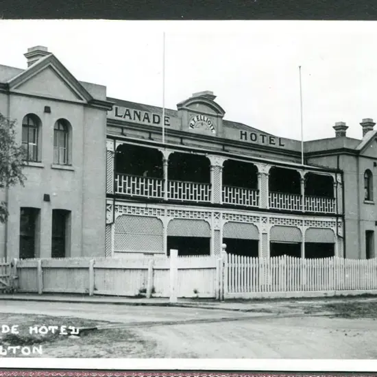 "Esplanade Hotel Busselton" b&w Kodak photo card. ...