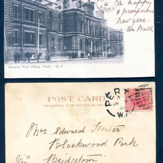 "General Post Office, Perth W.A." No shown ...