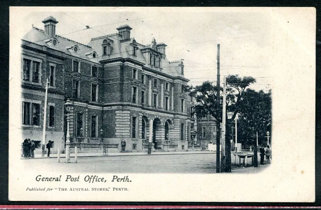 "General Post Office, Perth." Austral Stores b&w. ... Image 1++