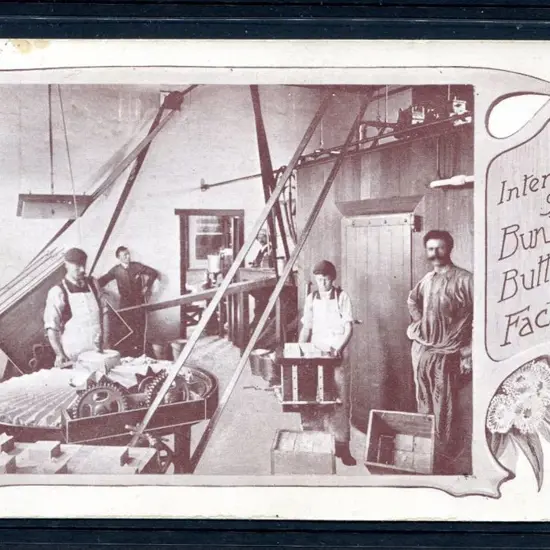 "Interior of the Bunbury Butter Factory" brown & ...