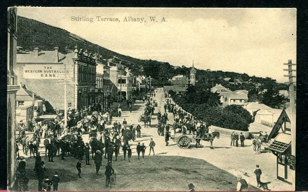 "Stirling Terrace, Albany, W.A." b&w with no ... Image 1++