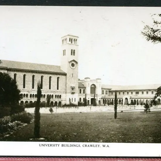 "University Buildings, Crawley, W.A." b&w Rose ...