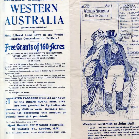 c1890 (Undated) Western Australian promotional ...