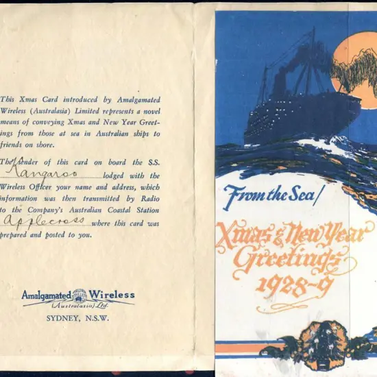 1928 Amalgamated Wireless Australasia (AWA)"From ...