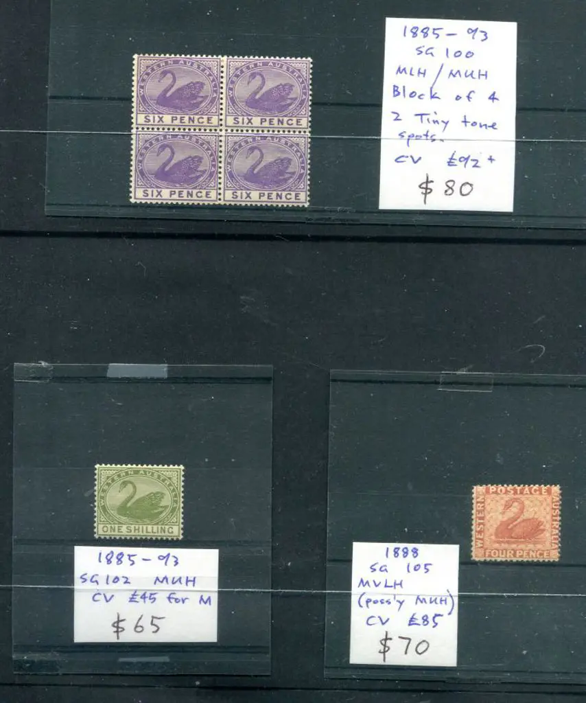 Array of selected items incl 1854 1d black with ... Image 1++