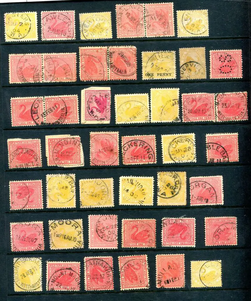 Postmarks L-M on Swans with Lawlers, Lennonville, ... Image 1++