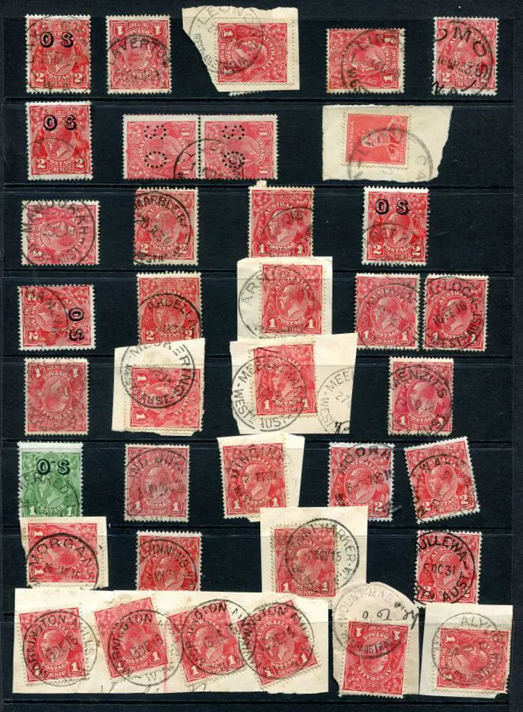 Postmarks L-M on KGV incls Linden, Lomos, Lowden, ... Image 1++