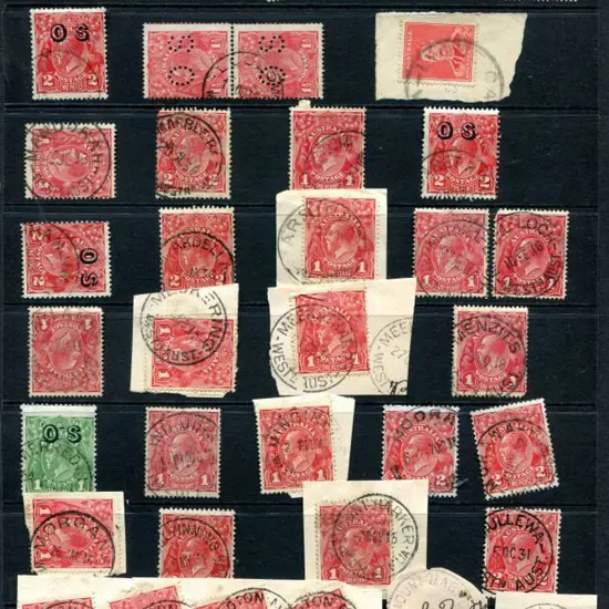 Postmarks L-M on KGV incls Linden, Lomos, Lowden, ...