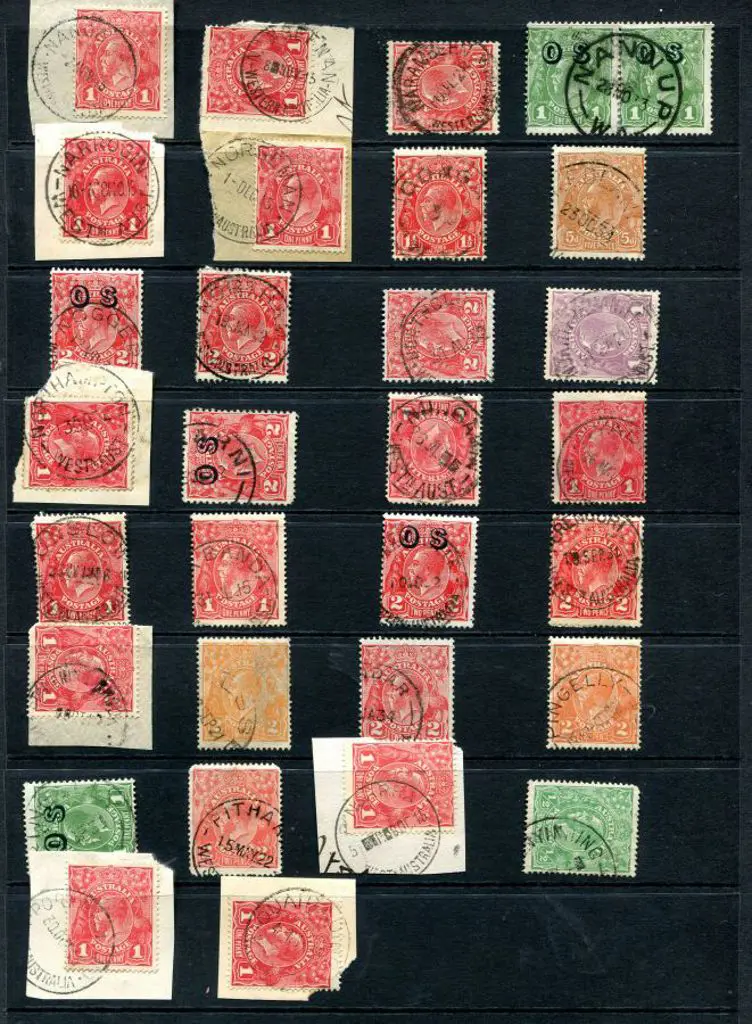 Postmarks N-Q on KGV with Nanga Brook, Nangeenan, ... Image 1++