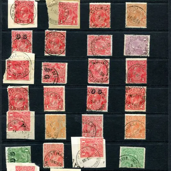 Postmarks N-Q on KGV with Nanga Brook, Nangeenan, ...