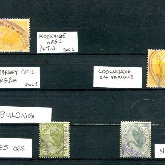 Postmarks Post & Telegraph and Post Office ORS ...