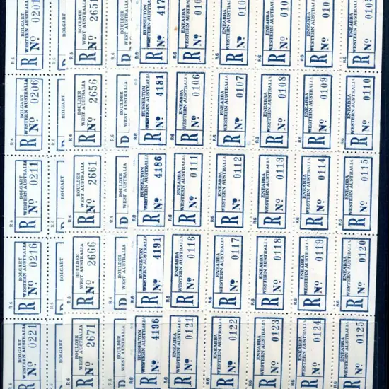 Registration Labels Blue R6 labels in complete ...