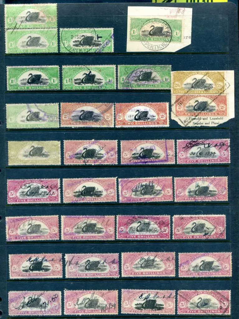 Revenues 1922/30 1d to 10/- selection noting 1d x ... Image 1++
