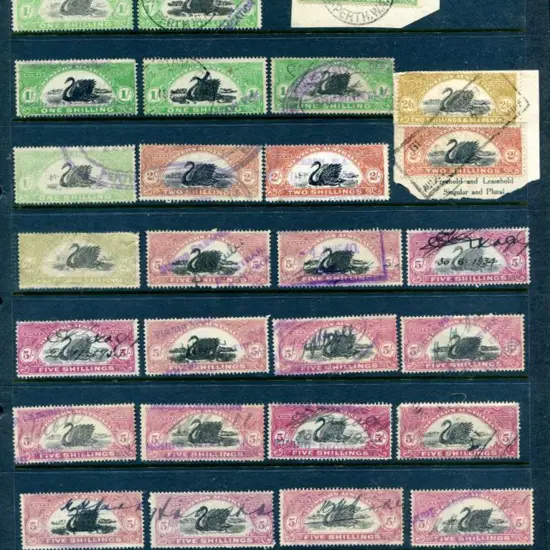 Revenues 1922/30 1d to 10/- selection noting 1d x ...