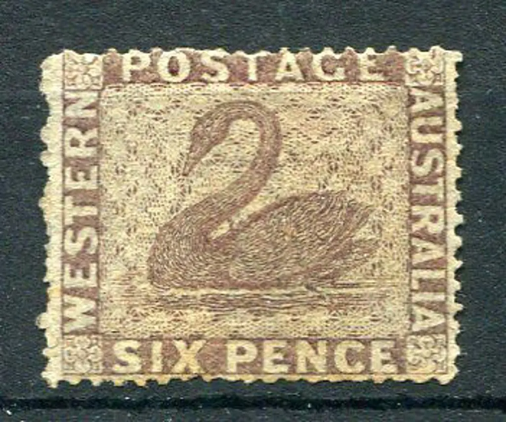 1861 6d purple-brown intermediate perf. 14-16 ... Image 1++