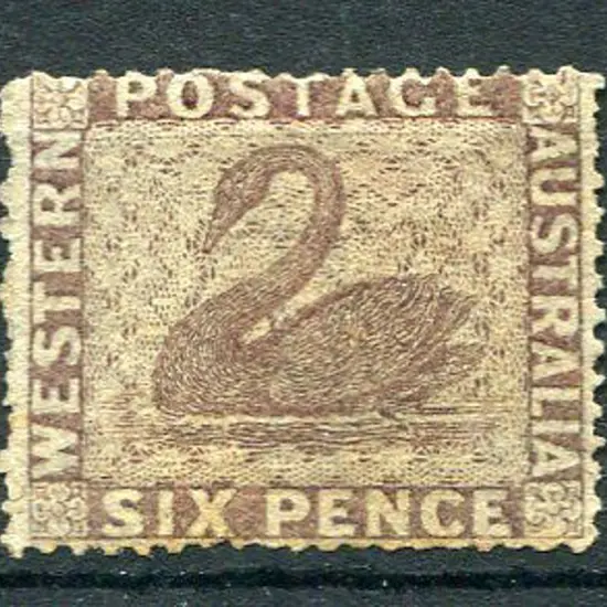 1861 6d purple-brown intermediate perf. 14-16 ...