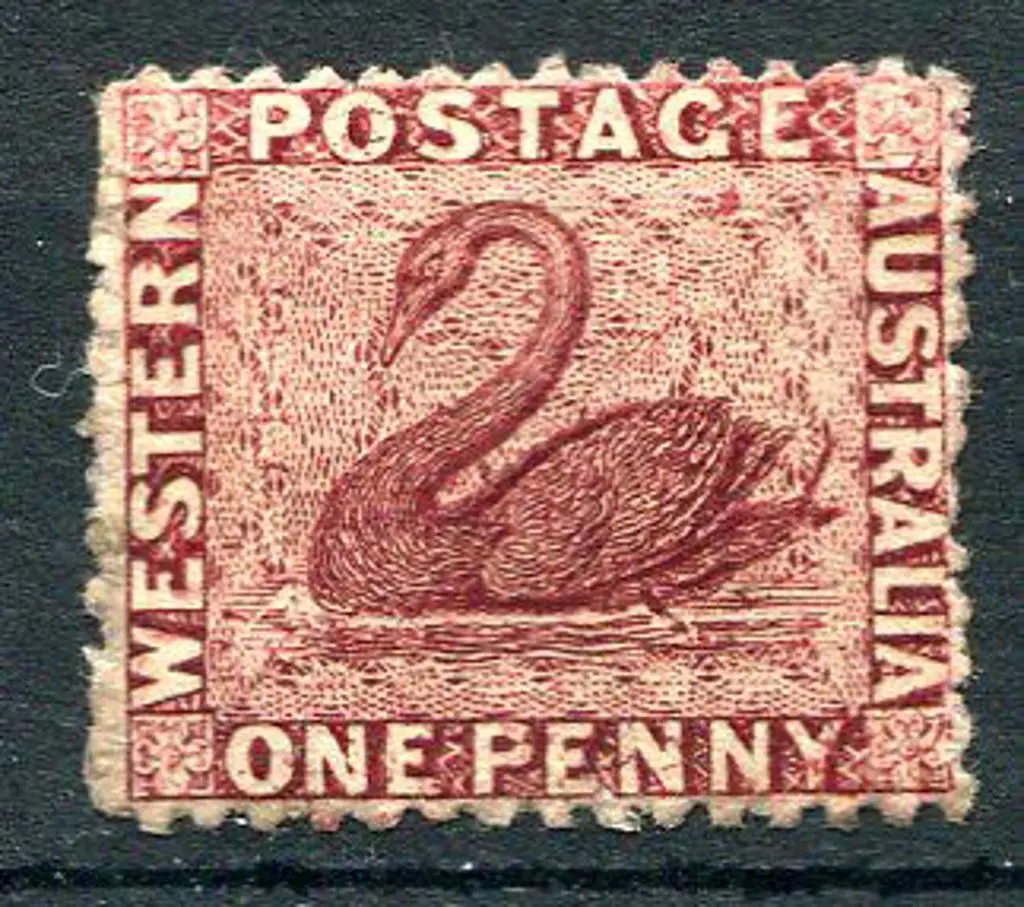 1863 1d rose-carmine, no wmk, perf. 13 with ... Image 1++