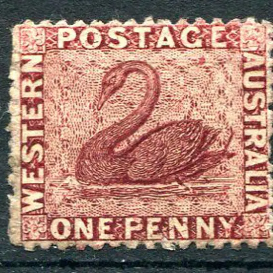 1863 1d rose-carmine, no wmk, perf. 13 with ...