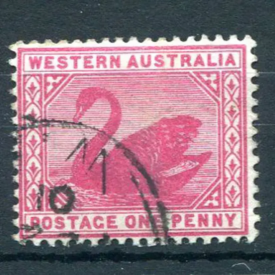 1898 1d carmine with inverted wmk. Fine used. SG ...