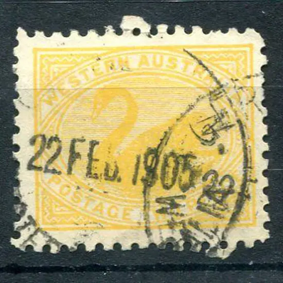 1902 2d yellow with V over Crown wmk, perf 11. ...