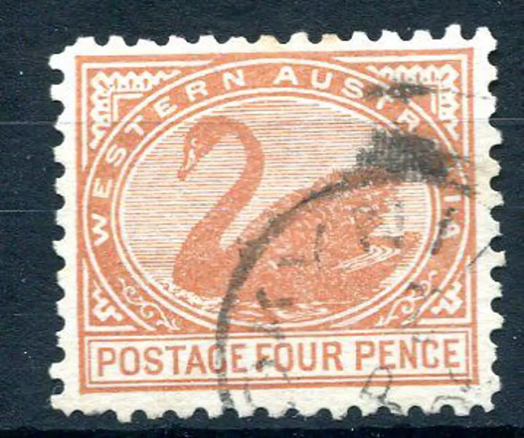 1902 4d chestnut, V/Crown wmk, perf. 11. Fine used ... Image 1++