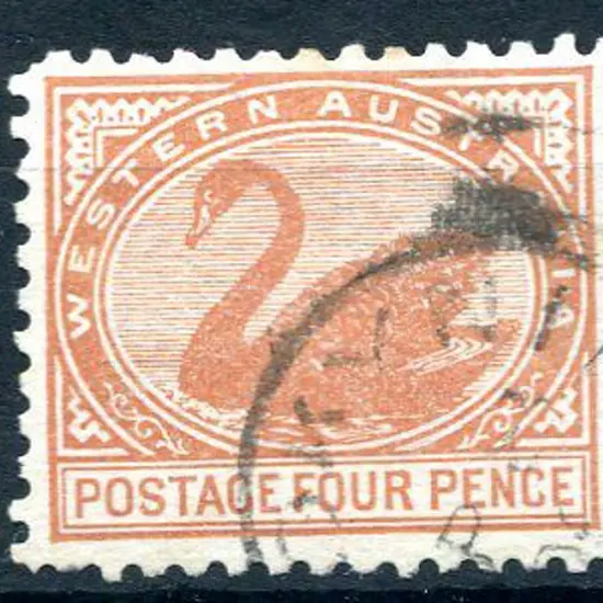 1902 4d chestnut, V/Crown wmk, perf. 11. Fine used ...