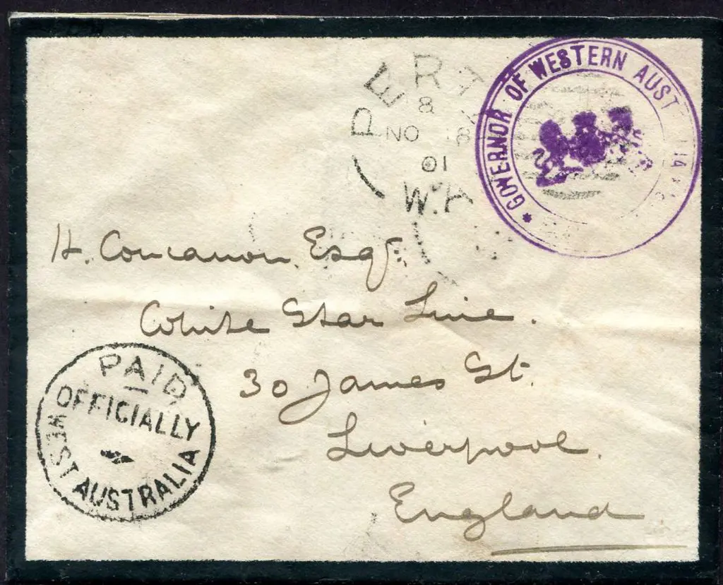 Governor of Western Australia Mourning cover from ... Image 1++