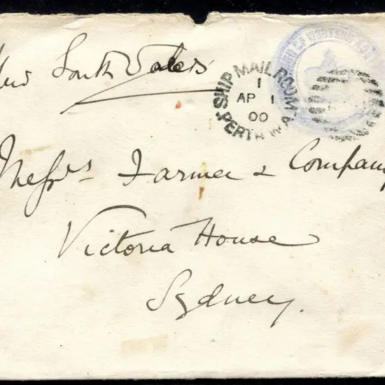 Governor of Western Australia Plain small envelope ...