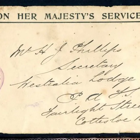 Registrar of Friendly Societies OHMS long cover ...