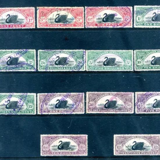 1904 1d to £25 short set excl £50 & £100. Fresh & ...