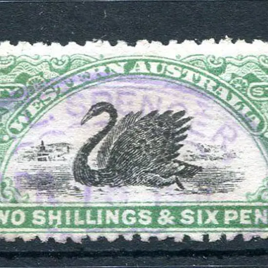 1906/09 2/6d green with register mark lower right. ...