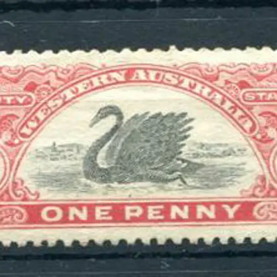 1909 1d red-black with inverted wmk F/U (light ...