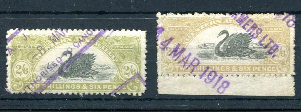 1911/13 2/6d olive with inverted wmk used with ... Image 1++