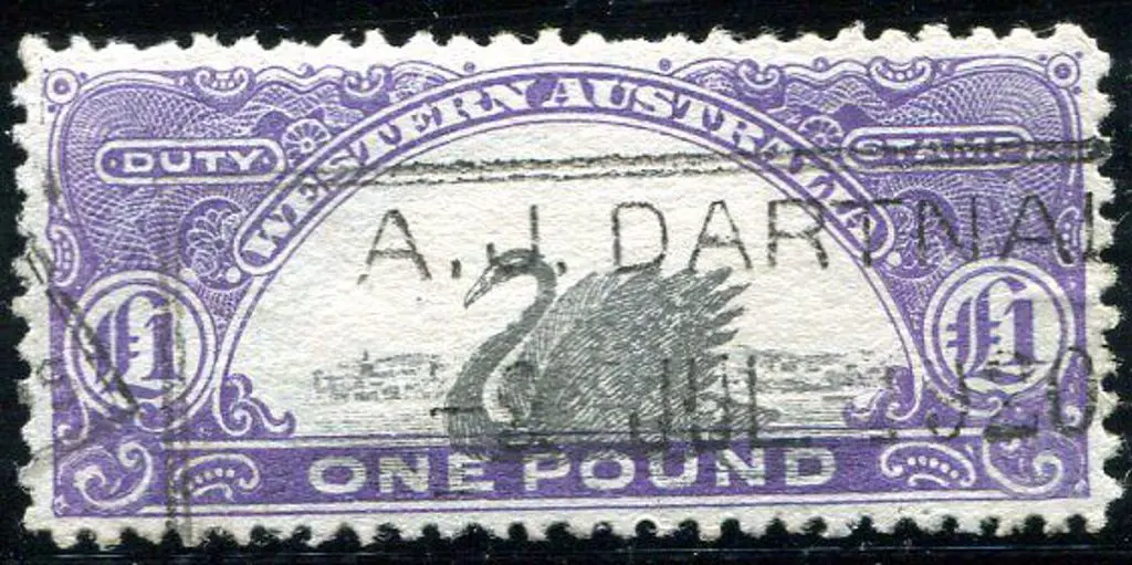 1919 £1 black & violet, perf. 11 W Crown A wmk ... Image 1++