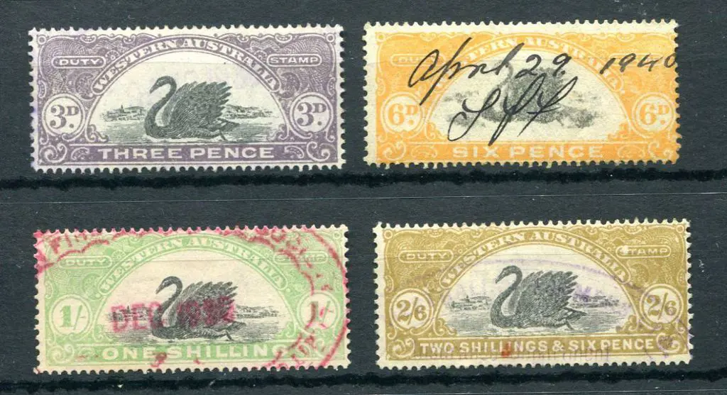 1922/30 3d lavender-grey, 6d orange-yellow, 1/- ... Image 1++