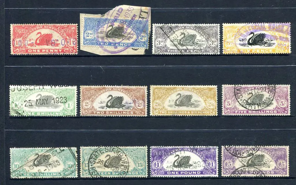 1923/25 1d to £5 set of 12. Majority fine used ... Image 1++
