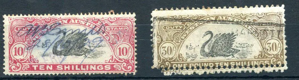 1927 10/- bright carmine, perf. 14½x13½ (centred ... Image 1++