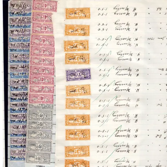 1930-1935 "Hospital Fund" issues on 10 pages from ...