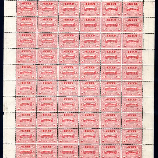 1907 £50 Supreme Court Fees red, perf. 11, WcrownA ...