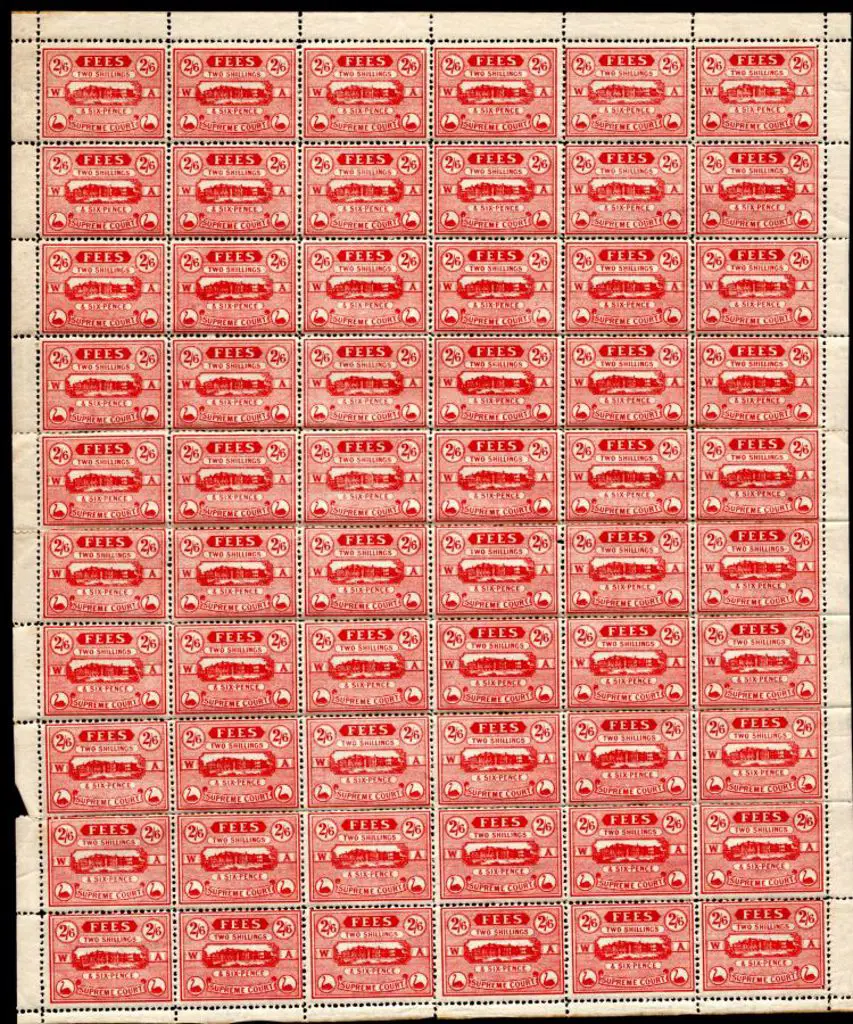 1907 2/6d Supreme Court Fees red, perf. 11, ... Image 1++