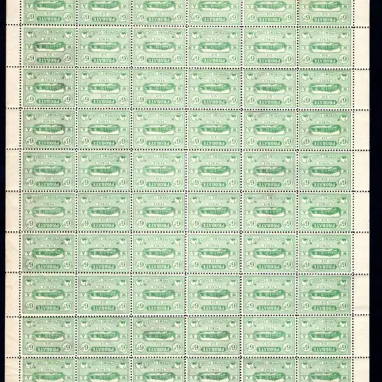 1914 3d Supreme Court Probate green, perf. 11, ...