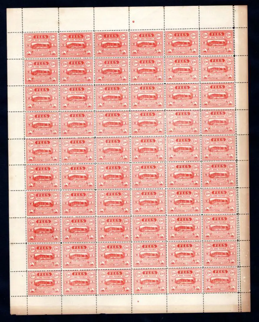 1920 £1/10/- Supreme Court Fees red, perf. 11, no ... Image 1++