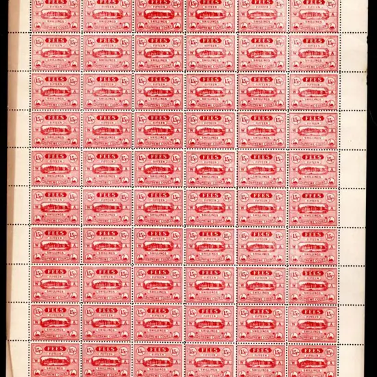 1920 15/- Supreme Court Fees rose-red verging on a ...