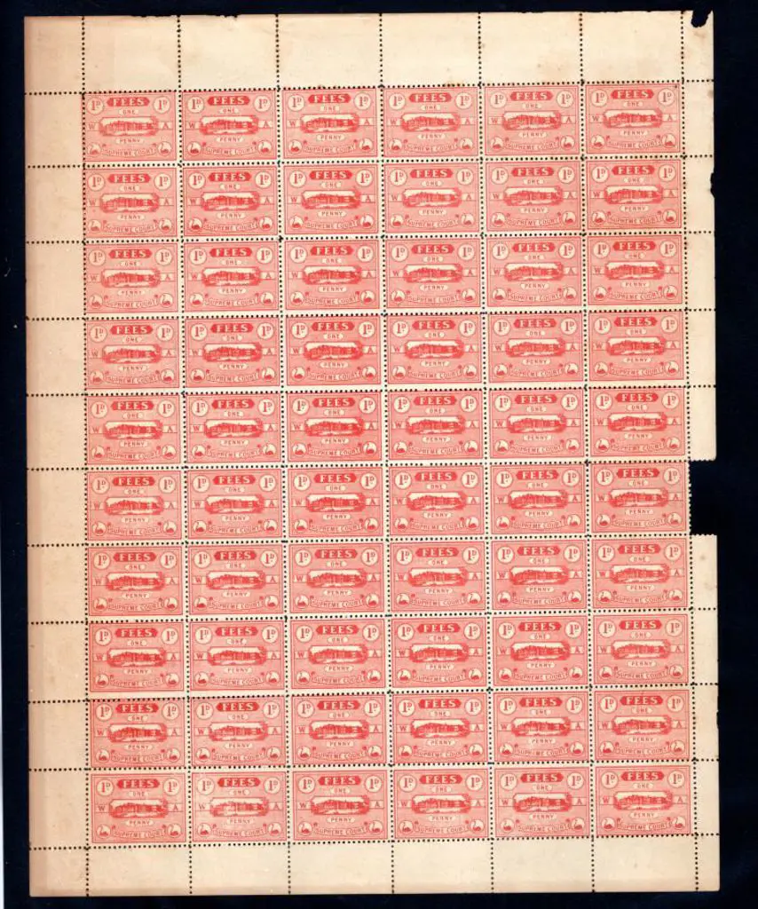 1920 1d Supreme Court Fees red, perf. 11, no wmk ... Image 1++