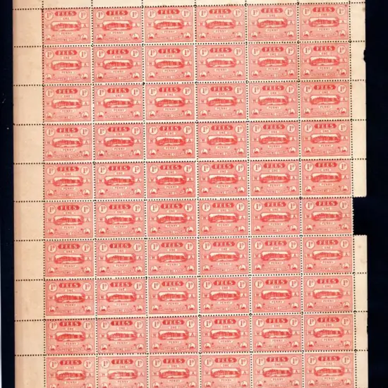 1920 1d Supreme Court Fees red, perf. 11, no wmk ...