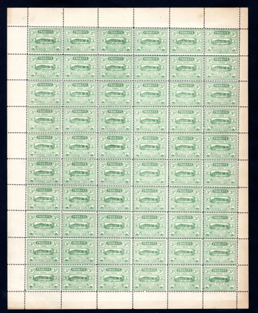 1920 3d Supreme Court Probate green, perf. 11, no ... Image 1++