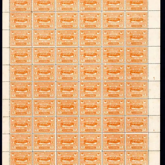 1922 £5 Supreme Court Probate orange-brown perf. ...