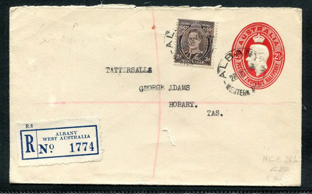 1940 (28th Jul) 2½d red KGVI embossed env ... Image 1++
