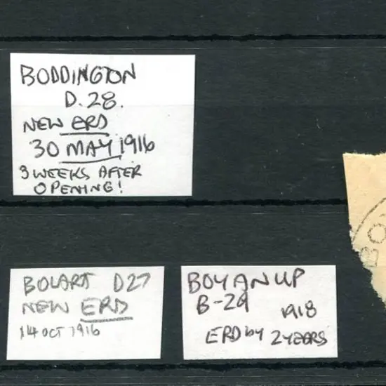Boddington D28 ERD dated 30 MY 1916 only 3 weeks ...