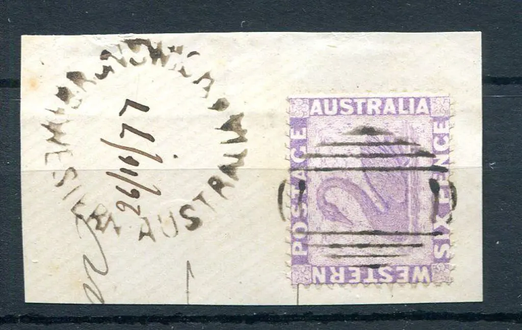 Brunswick Colonial type 1 cancel with "26/11/77" ... Image 1++